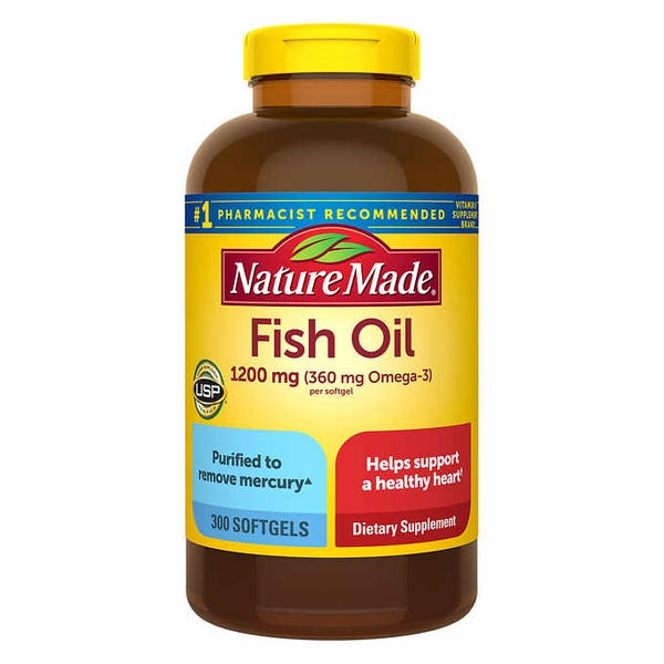 Viên Uống Dầu Cá Nature Made Fish Oil 1200 mg - 300 viên
