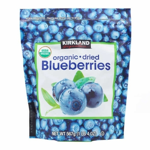Việt quất sấy khô hữu cơ Kirkland Signature Organic Dried Blueberries 567g