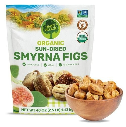 Sung hữu cơ sấy dẻo Happy Village Organic Sun-Dried Smyrna Figs 1.13kg