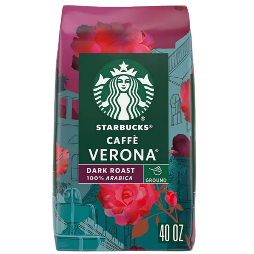 Cà Phê Xay Rang Đậm Starbucks Caffe Verona 1.13kg