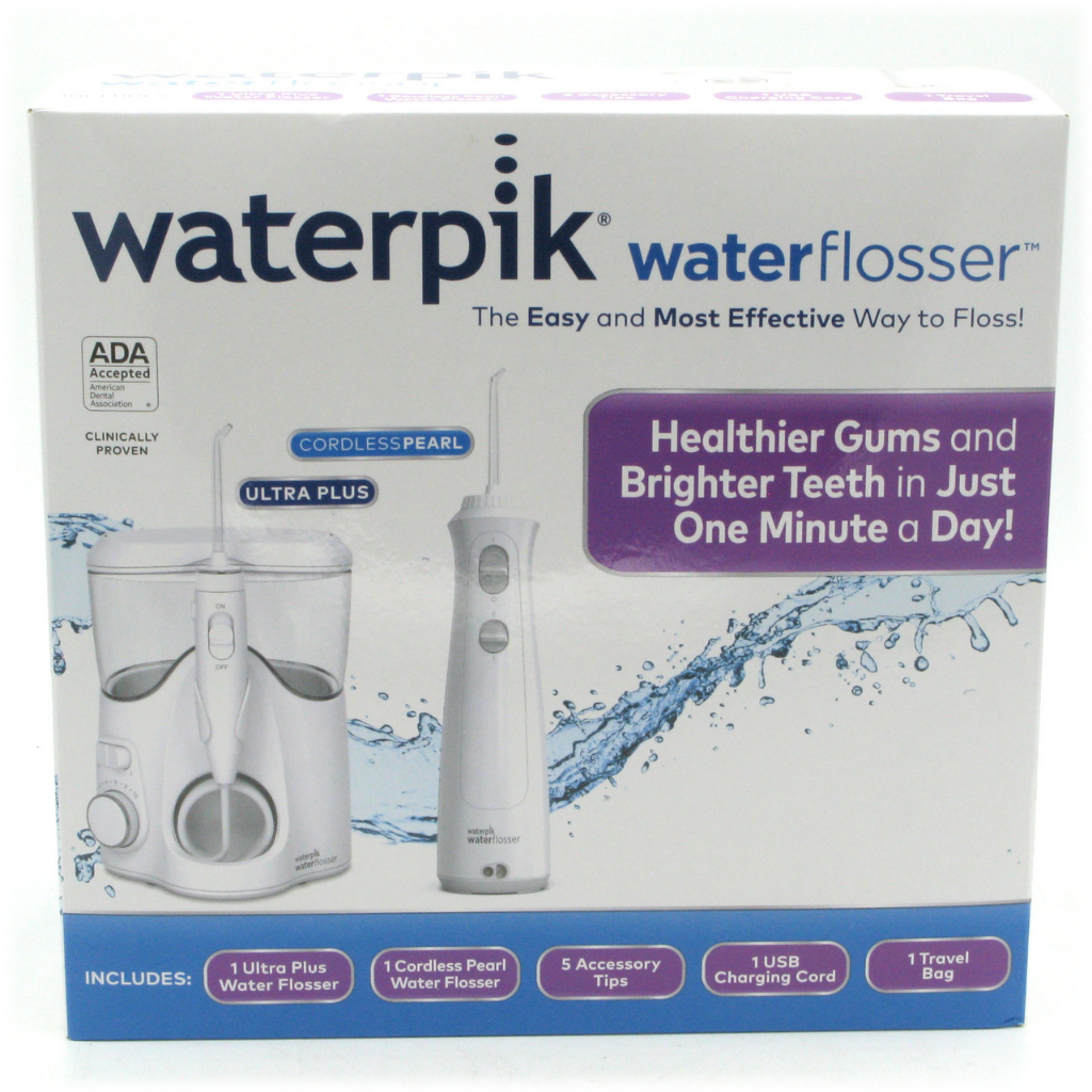 Combo 2 Máy Tăm Nước Waterpik Ultra Plus&Cordless Pearl