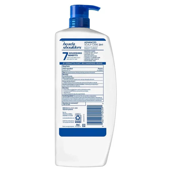 Dầu Gội Xả Head & Shoulders 2in1 (1.18L)