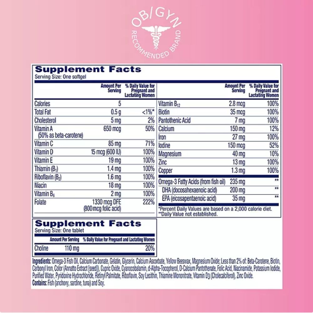 Viên Uống Cho Mẹ Bầu One A Day Prenatal Advanced Mulitvitamins