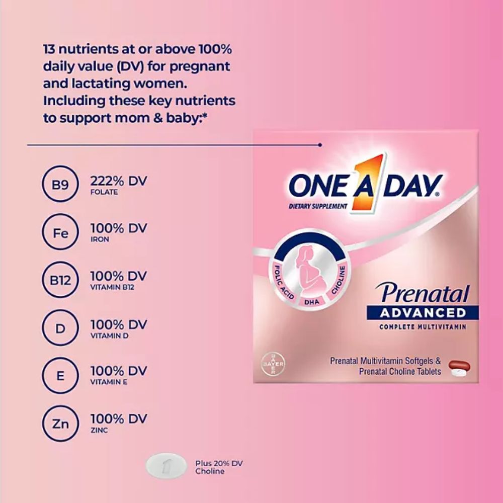 Viên Uống Cho Mẹ Bầu One A Day Prenatal Advanced Mulitvitamins