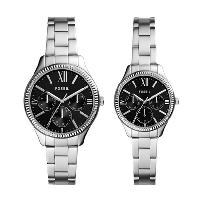 Cặp Đồng Hồ Fossil Multifunction Stainless Steel
