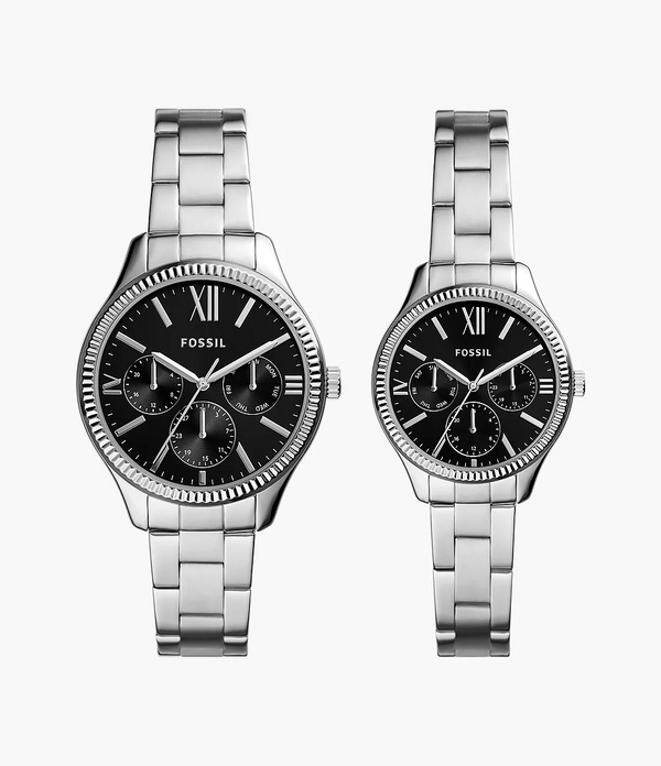 Cặp đồng hồ Fossil Multifunction Stainless Steel