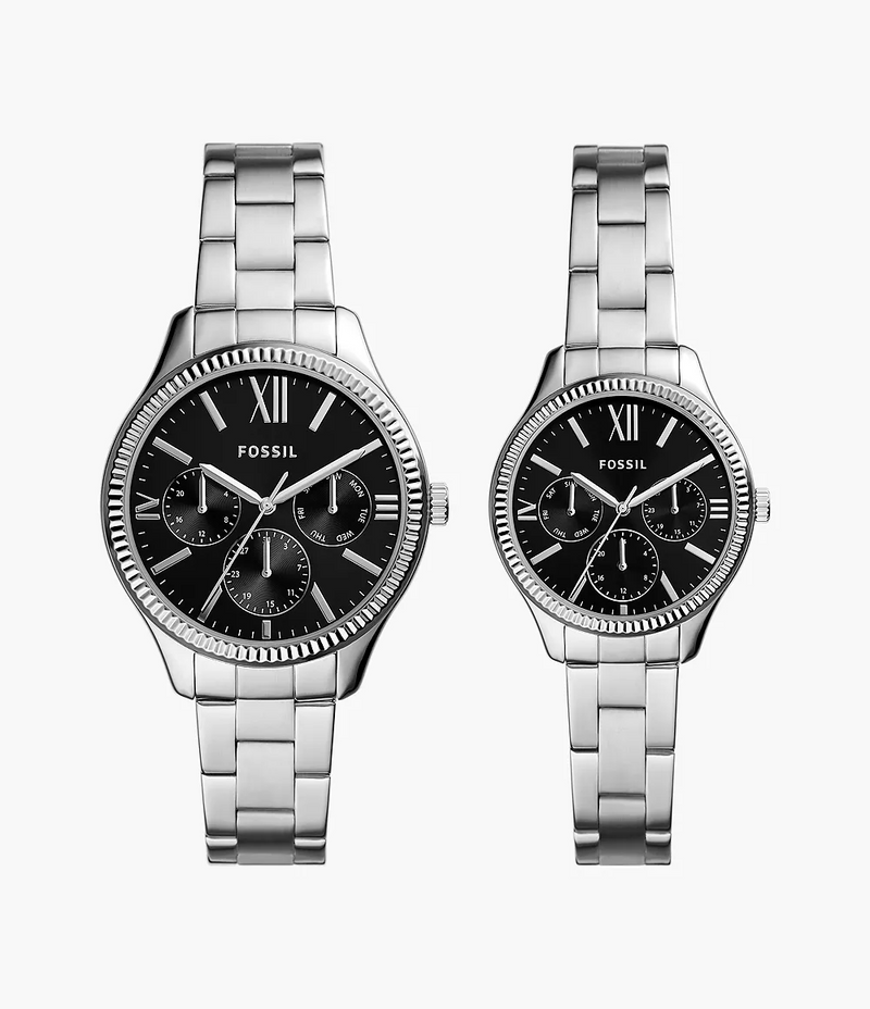 Cặp đồng hồ Fossil Multifunction Stainless Steel