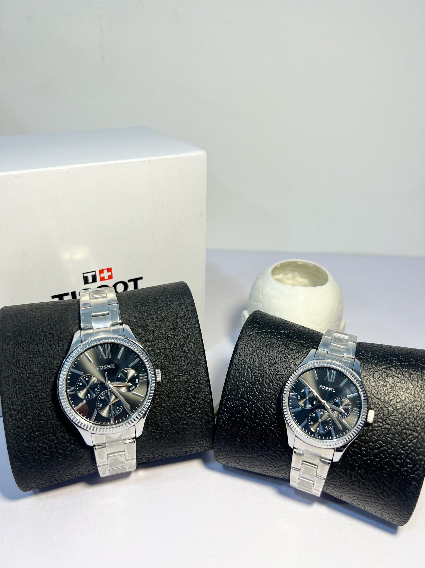 Cặp Đồng Hồ Fossil Multifunction Stainless Steel