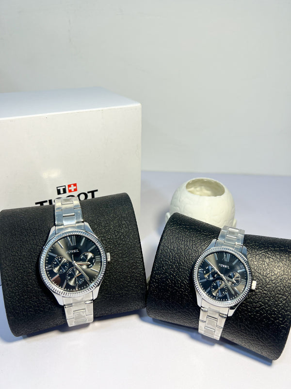 Cặp đồng hồ Fossil Multifunction Stainless Steel