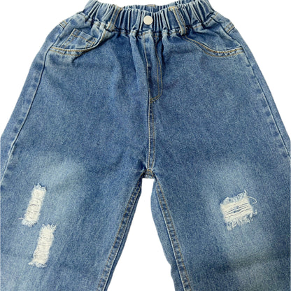 Quần Bò Rách Cho Bé Gái