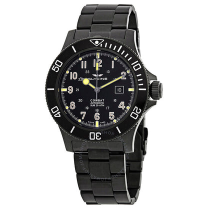 Đồng Hồ Nam Glycine Combat SUB Automatic Black Dial