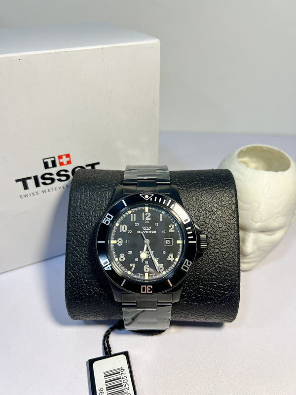 Đồng hồ nam Glycine Combat SUB Automatic Black Dial