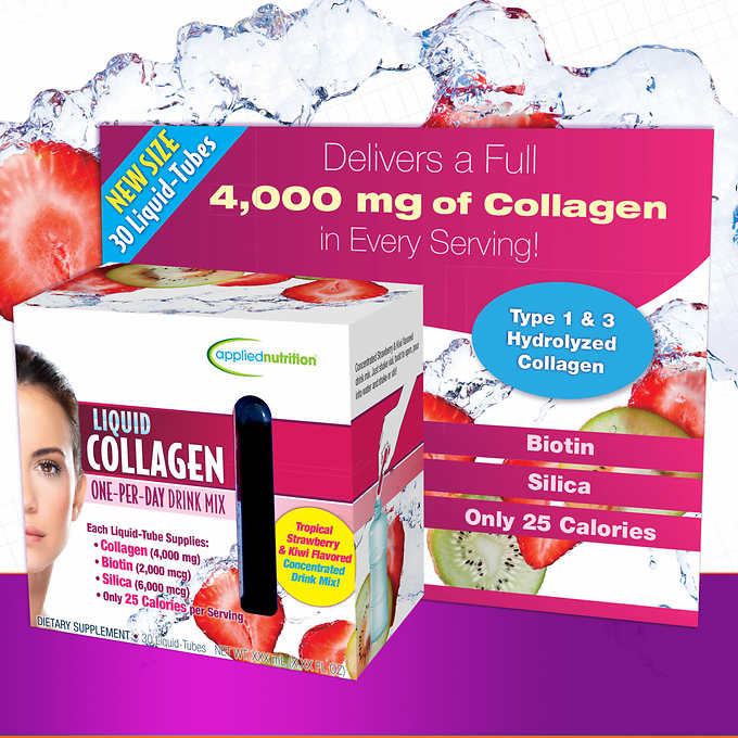 Collagen Nước Applied Nutrition Liquid Collagen Drink Mix 4000 mg 30 Ống
