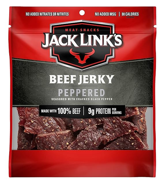 Khô bò vị tiêu đen Jack Link's Beef Jerky Peppered 3 gói ~ 92g