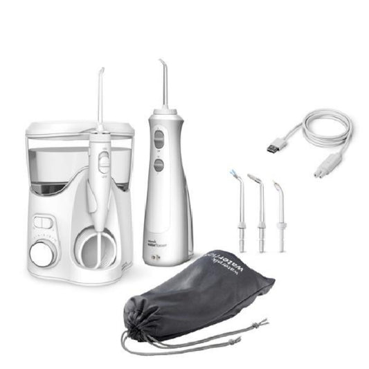 Combo 2 Máy Tăm Nước Waterpik Ultra Plus&Cordless Pearl
