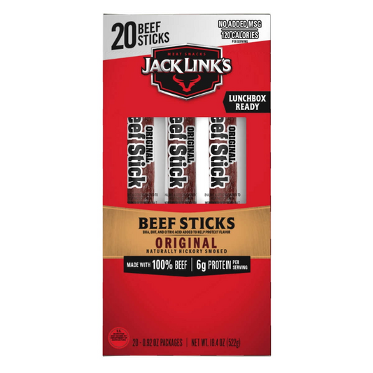 Khô bò miếng lớn vị nguyên bản Jack Link's Big Beef Jerky Stick Original 522g