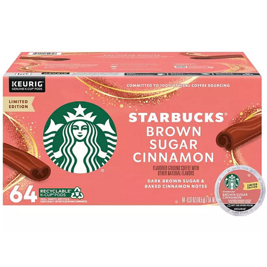 Viên Cà Phê Starbucks Hương Đường Nâu Quế (64 viên)