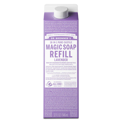 Xà phòng Magic Bar Dr. Bronner's Hộp Refill -  946ml