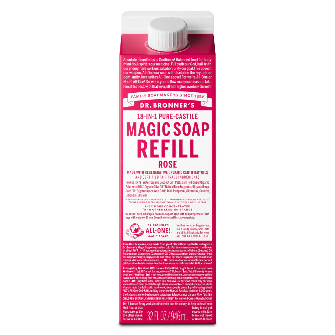 Xà phòng Magic Bar Dr. Bronner's Hộp Refill -  946ml