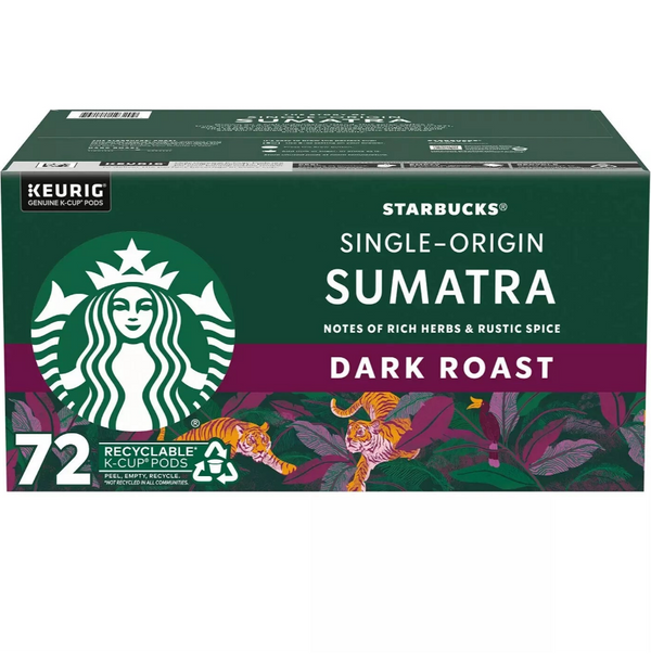Viên nén cà phê Starbucks Dark Roast K-Cup ( 72 viên)