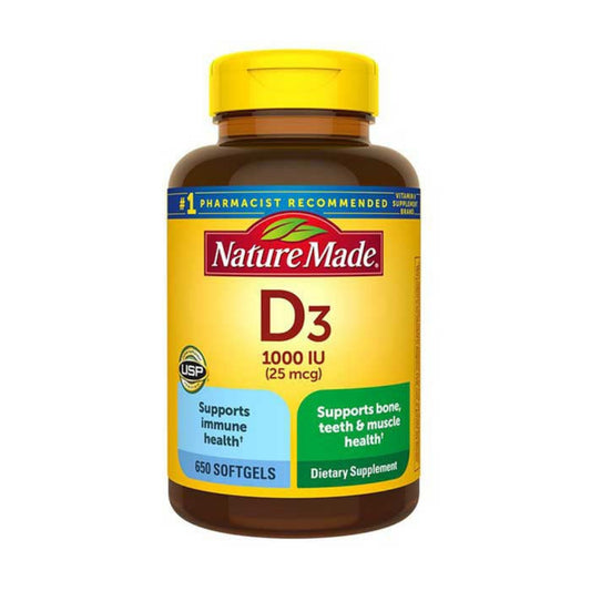 Vitamin D3 Nature Made 1000IU x 650 Viên (FS)