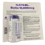 Viên Natrol Biotin 10000mcg(250 viên)