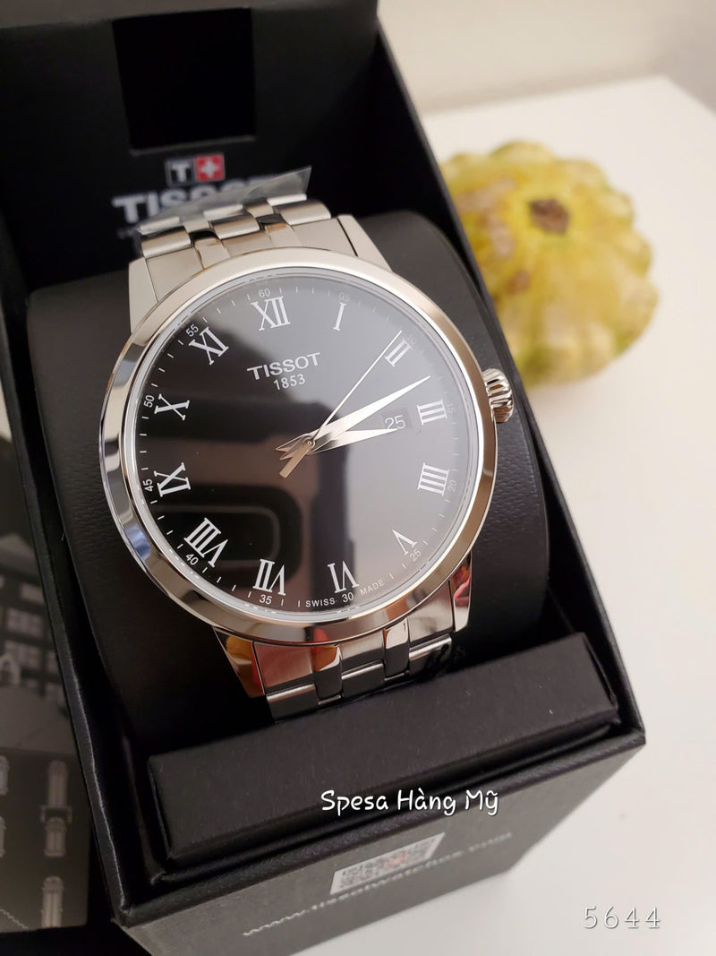 Đồng Hồ Nam Tissot T-Classic Quartz Black Dial