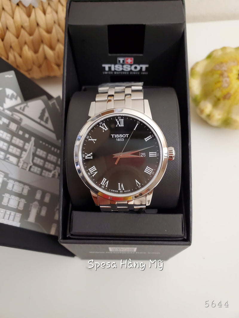 Đồng Hồ Nam Tissot T-Classic Quartz Black Dial