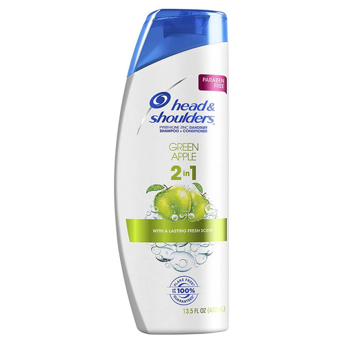 Dầu gội đầu & xả ngừa gàu hương táo Head & Shoulders Green Apple 2-in-1 Dandruff Shampoo + Conditioner 400ml