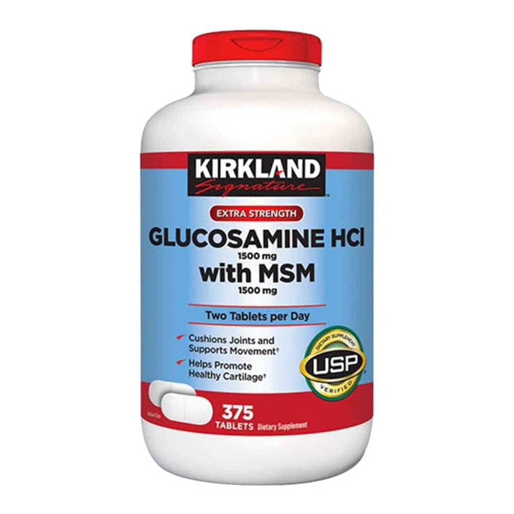 Viên Uống Bổ Khớp Kirkland Glucosamine HCL MSM 1500mg 375 Viên