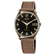 Load image into Gallery viewer, Đồng hồ nam TISSOT Heritage Visodate Black Dial Brown Leather T1184103605700

